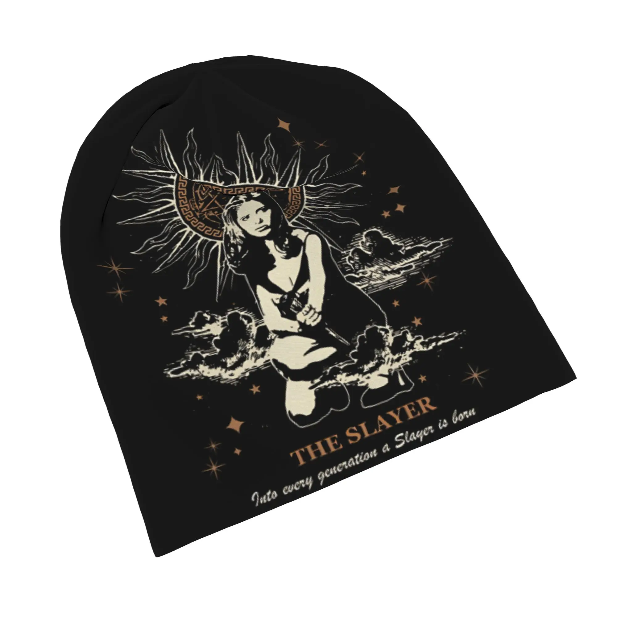 Buffy The Vampire Slayer Vintage Bonnet Hats Autumn Winter Outdoor  Skullies Beanies Hats Unisex Warm Thermal Elastic Cap