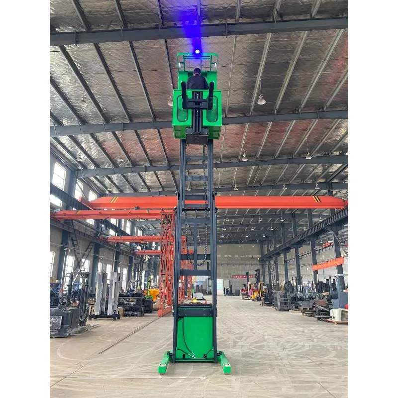 Customized Heli Electric Man-up High Level Order Picker With Large Lithium Battery Capacity 11m Lifting Height 1500kg Order Pick