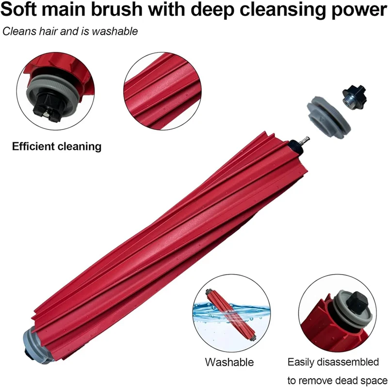 สําหรับ Roborock S7 S7 Plus S7 Maxv S7 Maxv Ultra S7 Pro Ultra เครื่องดูดฝุ่นหลักแปรงด้านข้าง Hepa Filter Mop Cloth-A77G