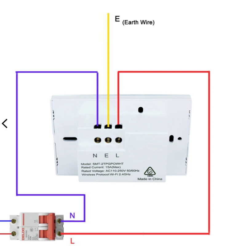 Australian standard smart socket, support dual power socket touch buttons Work with Alexa Echo Google Home