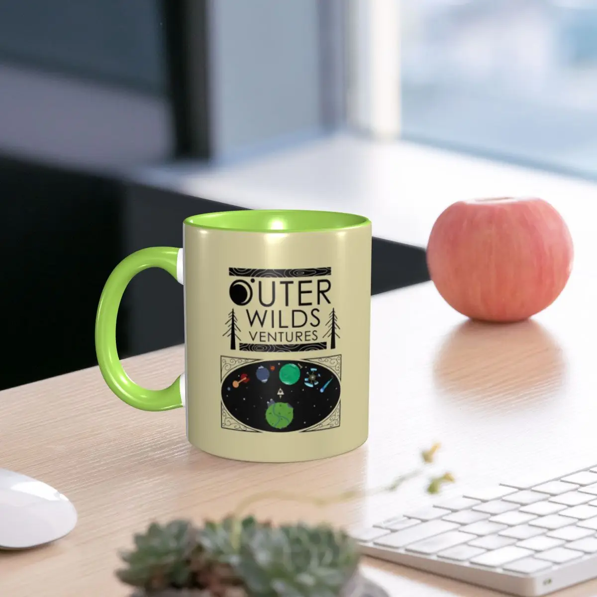 Outer Wilds Ventures Handbook Mug Funny Ceramic Coffee Cups Tea Mugs Milk Cup Drinkware Gifts for Friends