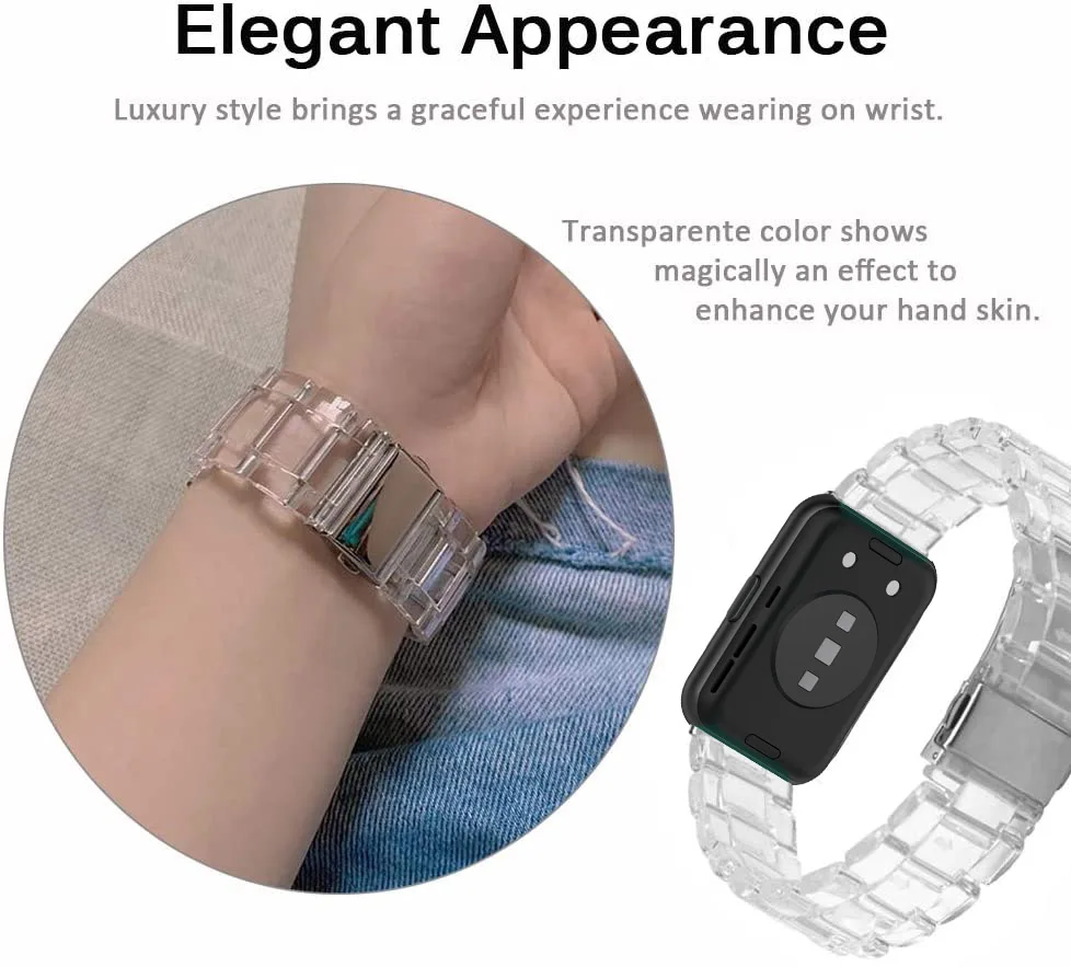 Replacement Strap for Huawei Watch Fit 2 New Fashion Resin Band Bracelet With Connector for Huawei fit2