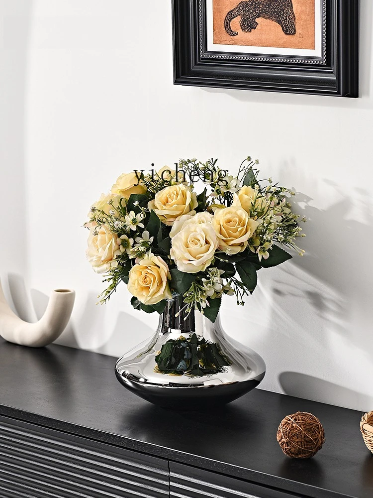 

LSL Light Luxury Creative Vase Nordic Simple Dining Table Flower Arrangement Ornament Vase