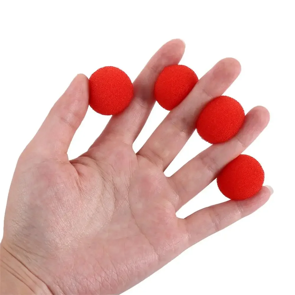 10PCS 2.5cm/3.5cm/4.5cm Finger Sponge Ball Magic Tricks Classical Magician Illusion Comedy Close-up Stage Card Magic Accessories