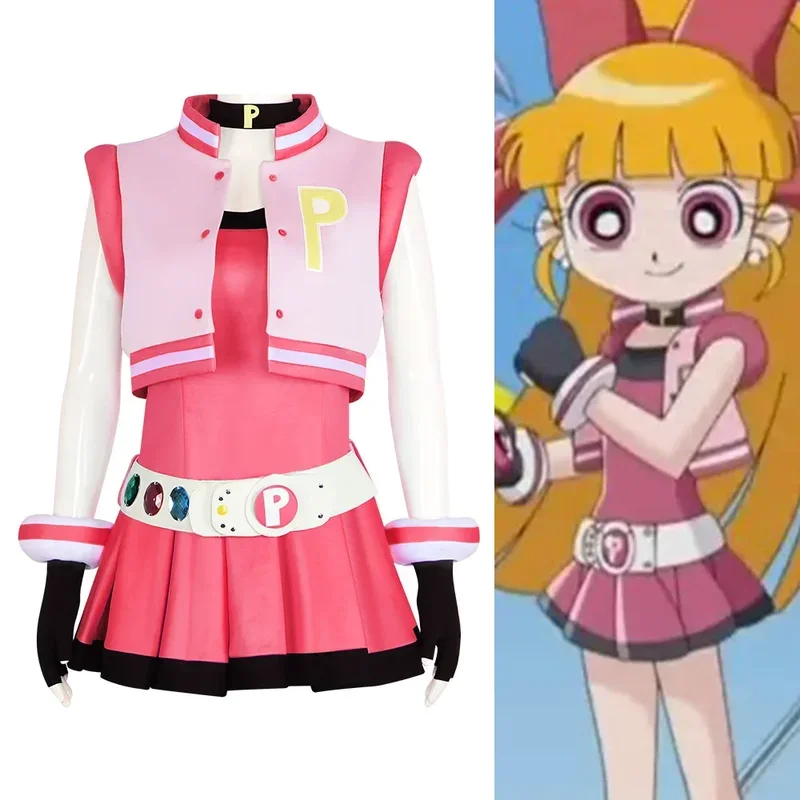 

FC6Flying Girl Police Z Cosplay Costume, Super Powerful Flower Cosplay Costume Halloween Stage Performance Costume@FC8！