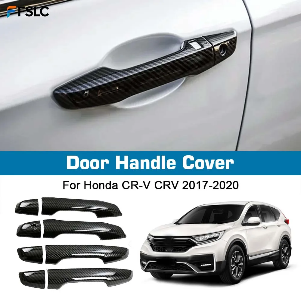 

⭐ Оригинальный ⭐ Накладки на дверные ручки для Honda CR-V CRV 2017-2020, карбон, аксессуары для тюнинга экстерьера автомобиля