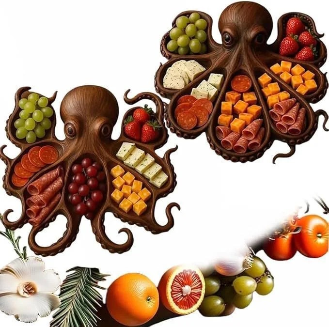 New high-end octopus tray decoration for home decor creative and personalized desktop crafts and ornaments