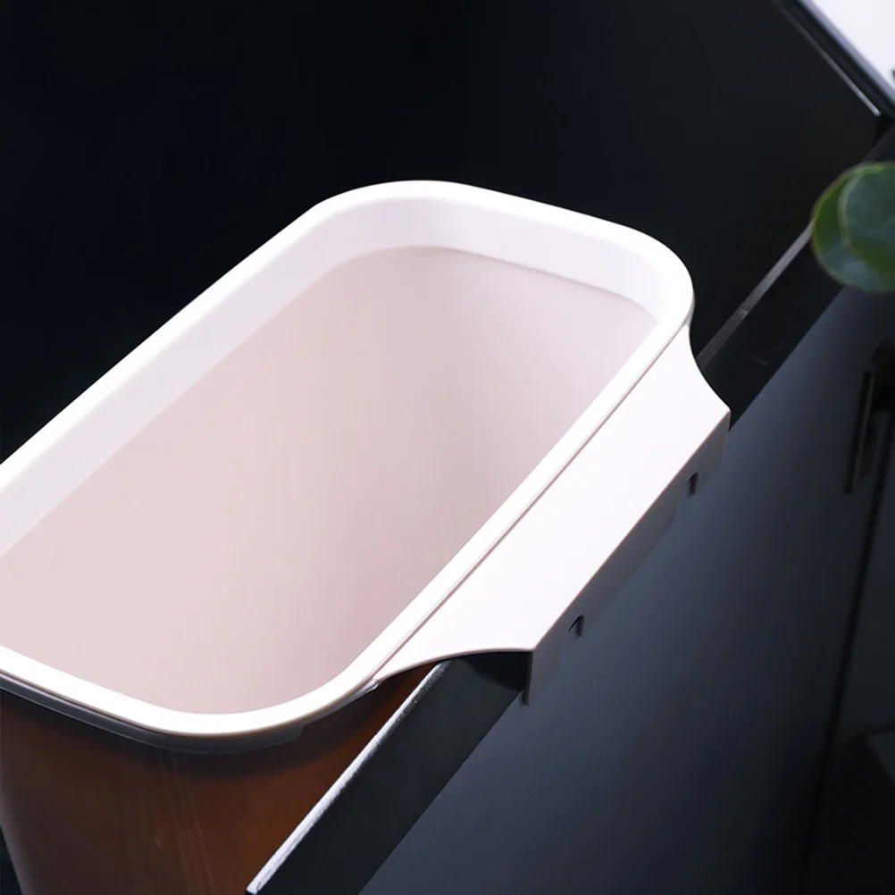 

Kitchen Trash Bin Apricot Hanging Cabinet Garbage Can Space Saving Organizer Storage Container Multifunctional Plastic