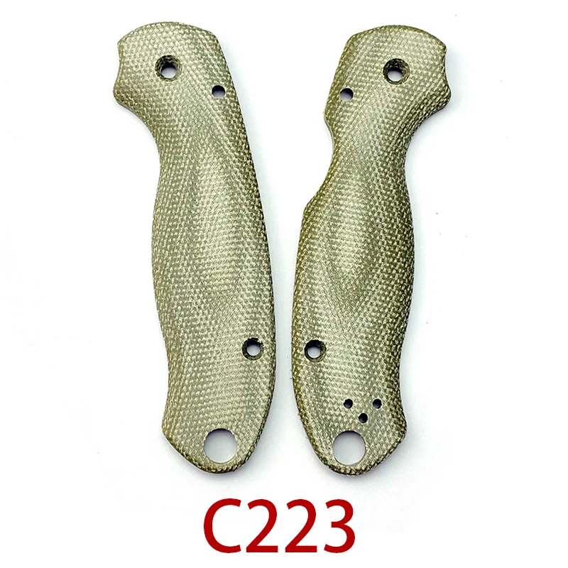 Micarta Folding Knife Handle Scales Patches, Facas Para3 C223 originais, Custom Made Patch Material, Acessórios DIY, 1 Par