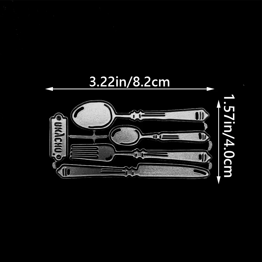 Vintage Besteck Metall-Stanzformen für DIY Scrapbooking Karten Bastelarbeiten – Detail 5