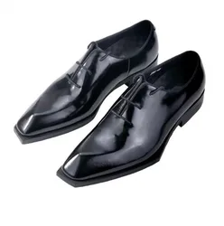 Square toe Leather Dress Shoes Flat heel Cow Leather Men Oxfords Formal Business Shoe Handmade Loafers