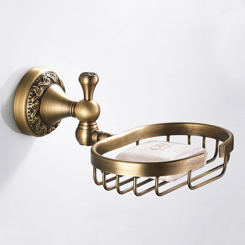 Brass Soap Holder Flower Shape Base Bathroom Soap Basket Square design Bathroom Accessories