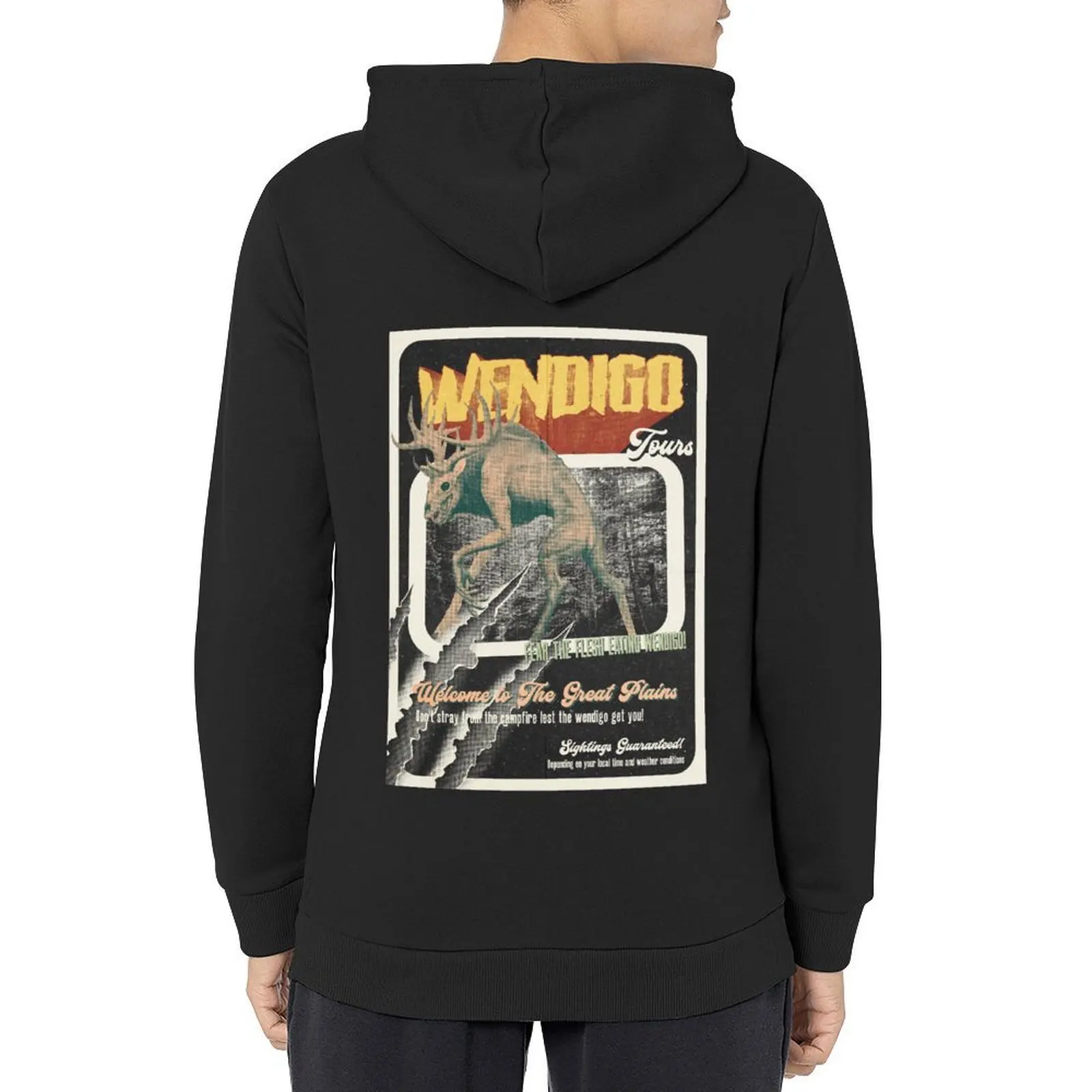 

Horror Wendigo Poster Hoodie korean autumn clothes autumn anime clothing aesthetic clothing hoodie graphic