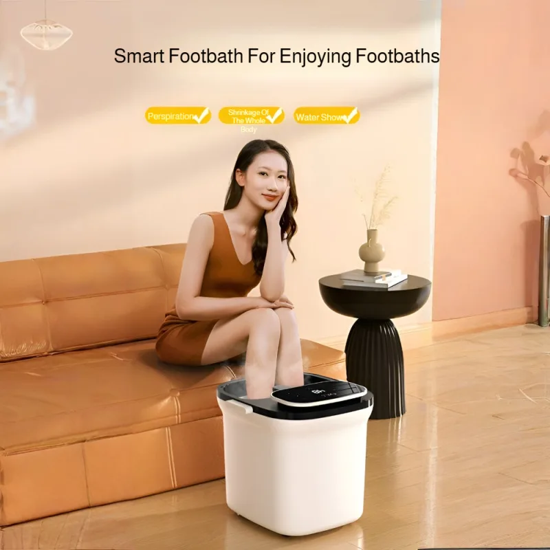 Снимает усталость ванночки для ног с подогревом, ведро для замачивания ног, подогрев, автоматическое отжимание, бытовая портативная термованна для ног