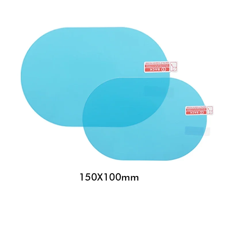 Película para espelho retrovisor de carro, película transparente à prova de chuva para janela lateral, 2 peças, anti neblina, película protetora, adesivo, acessórios para carro