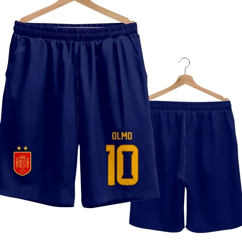 2026 Spanien Team Uniform Yamal Fußball Fan Uniform Schnelltrocknende Kurze Hosen Herren Freizeithosen Sporthosen Familie Kinder T-Shirts 3D – Detail 4