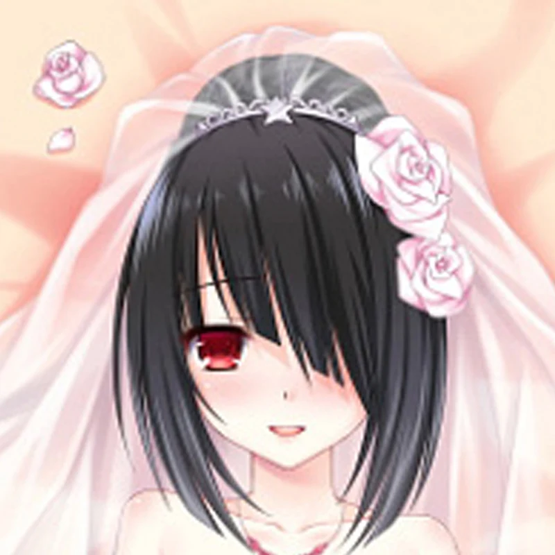 Dakimakura Anime Kurumi Tokisaki Pillow Case Double-sided Print Of Life-size Body Pillowcase Gifts Cushion Cover