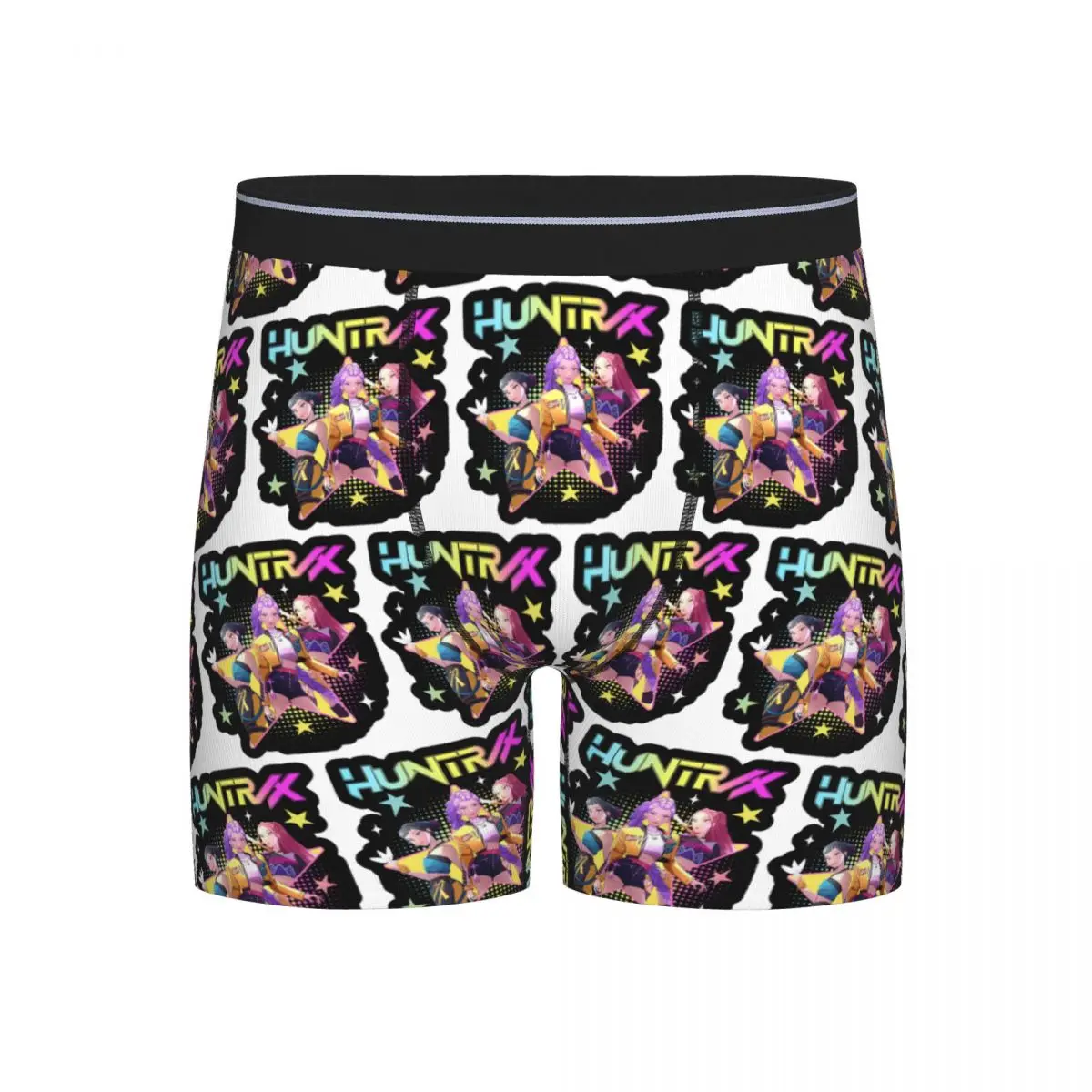 

Long Boxer Underpants Shorts Huntrix Kpop Demon Hunters Panties Men Soft Underwear for Homme Man Boyfriend Gifts