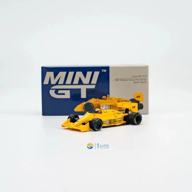 MINI GT 1/64 Lotus 99T Ayrton Senna Toleman TG184 #19 #12 Monaco F1 Diecast Racing Car Model Simulation Collection Cars Boy Gift view 3