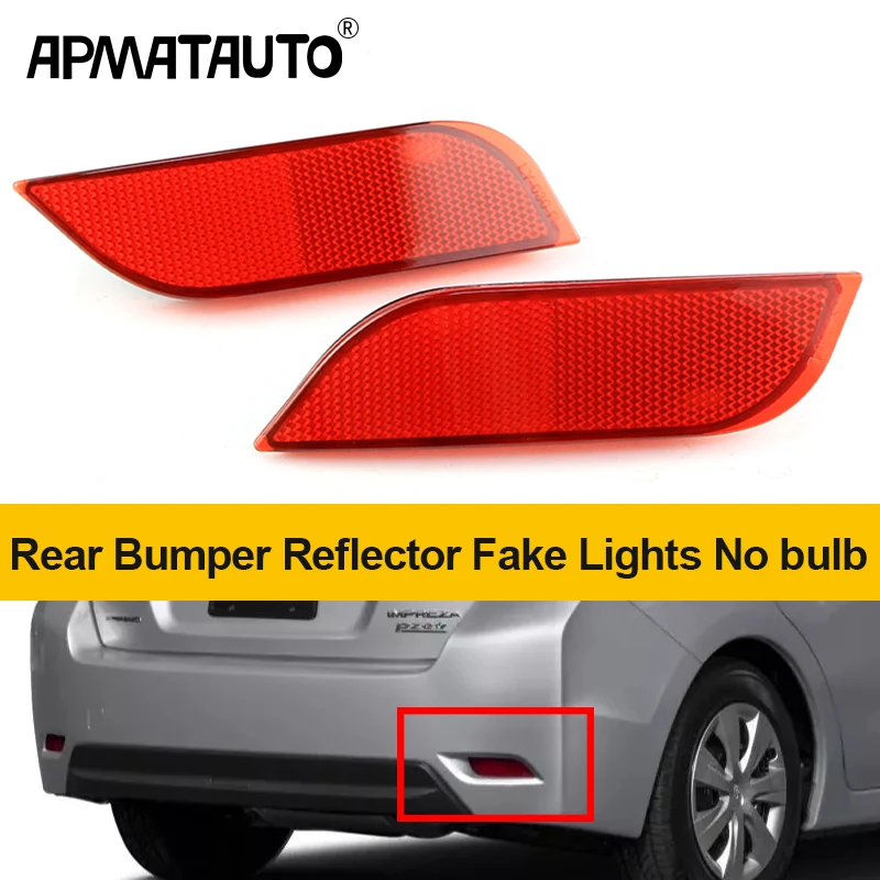 

2Pcs Rear Bumper Reflector Light RED Lens No bulb For 2013-15 Subaru XV Crosstrek ,2008-16 Impreza,09-14 Legacy,WRX 84281FG000