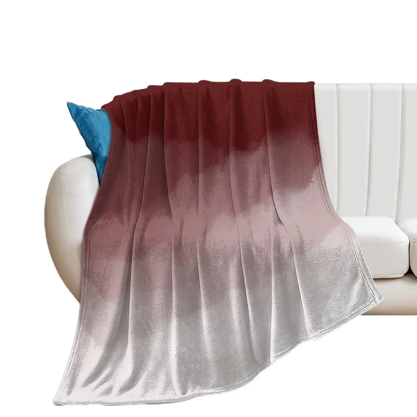 

Maroon Watercolor Ombre (maroon/white) Throw Blanket Luxury Thicken Extra Large Throw christmas decoration Polar Blankets