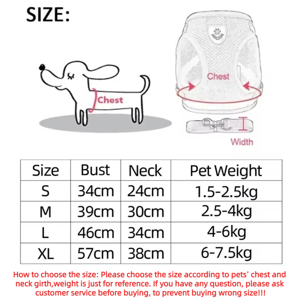 Cat Harness Lead Leash For Walking Escape Proof Adjustable Mesh Vest Harness Puppy Dog Collar For Small Medium Dog Pet Supplies