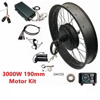 US StockNBP 20/24/26x4.0 48-72V 3000W 170mm/190mm Fat EBike Conversion Kit Electric Bike Brushless Hub Motor Wheel Sabvoton UKC1