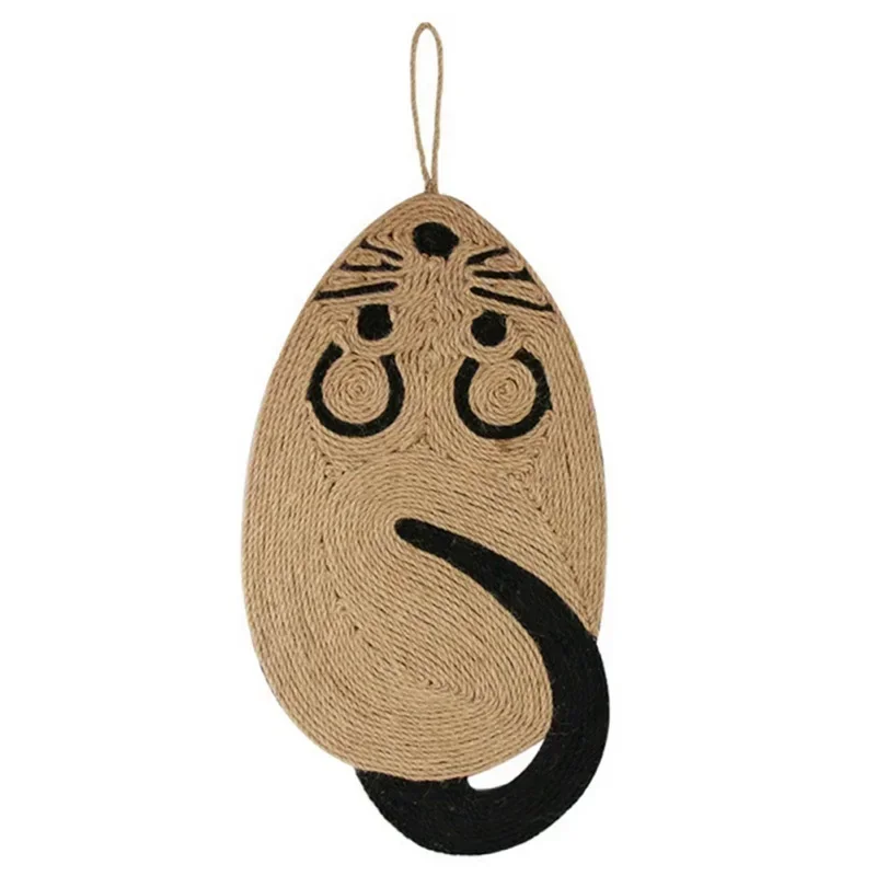 القط خدش السيزال حصيرة مجلس القط مكشطة لشحذ الأظافر القطط شجرة الفئران شكل القط خدش أريكة حصيرة حامي أثاث