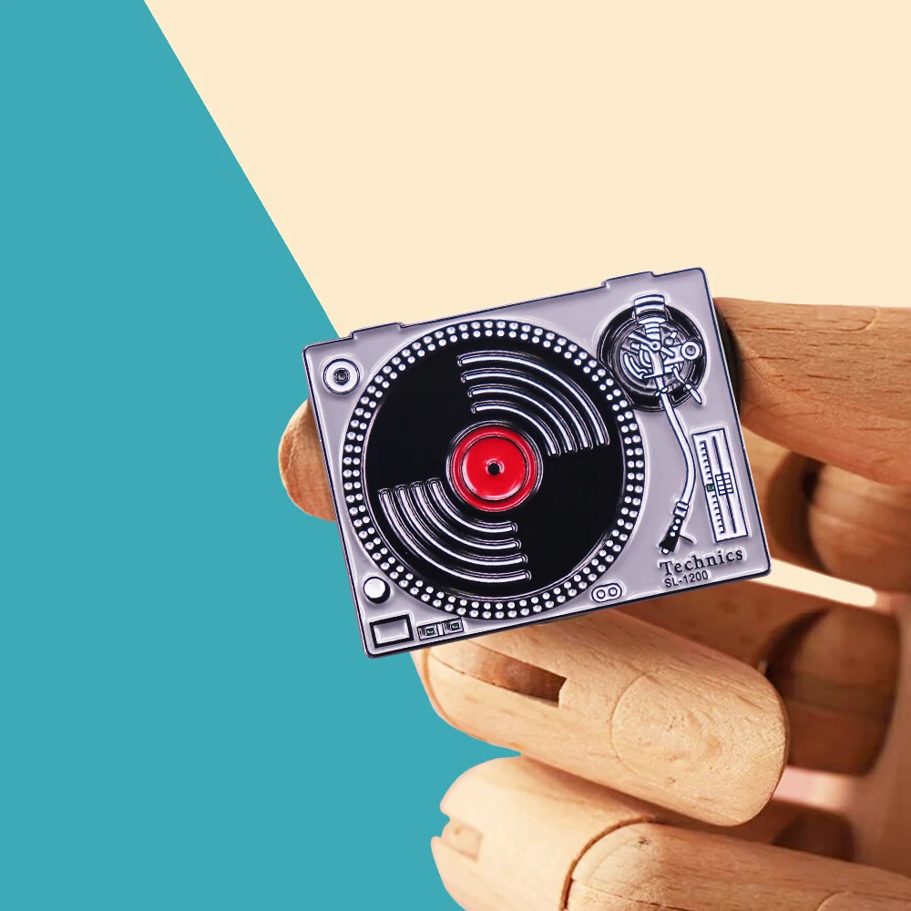 Audio tape recorder Vintage Gifts Vinyl Records Technics Enamel Pin