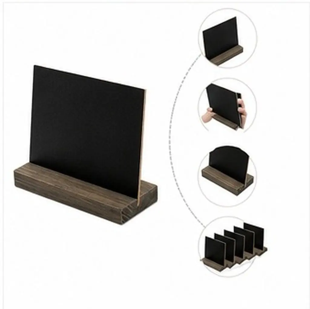 10pcs-wooden-premium-mini-chalkboard-signs-framed-tabletop-removable-wedding-party-cafe-restaurant-drink