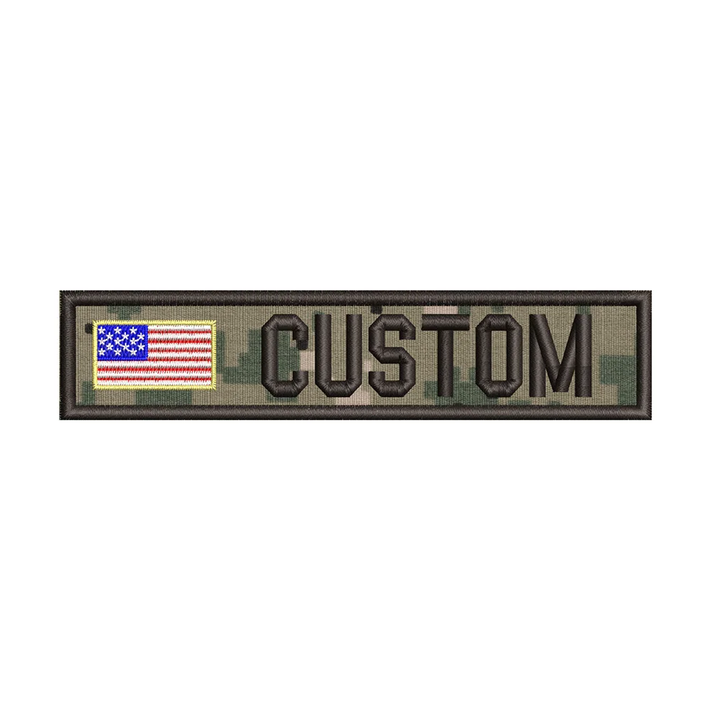 Custom Name Patch Flag Tape, AOR2, IndividualizationEmbroidery, Hook and Loop