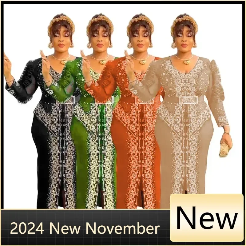 

Customized African Dresses For Women Vetement Femme Dashiki Abaya Maxi Dress Africa Clothes Dashiki Ankara Dresses 2025 Spring S