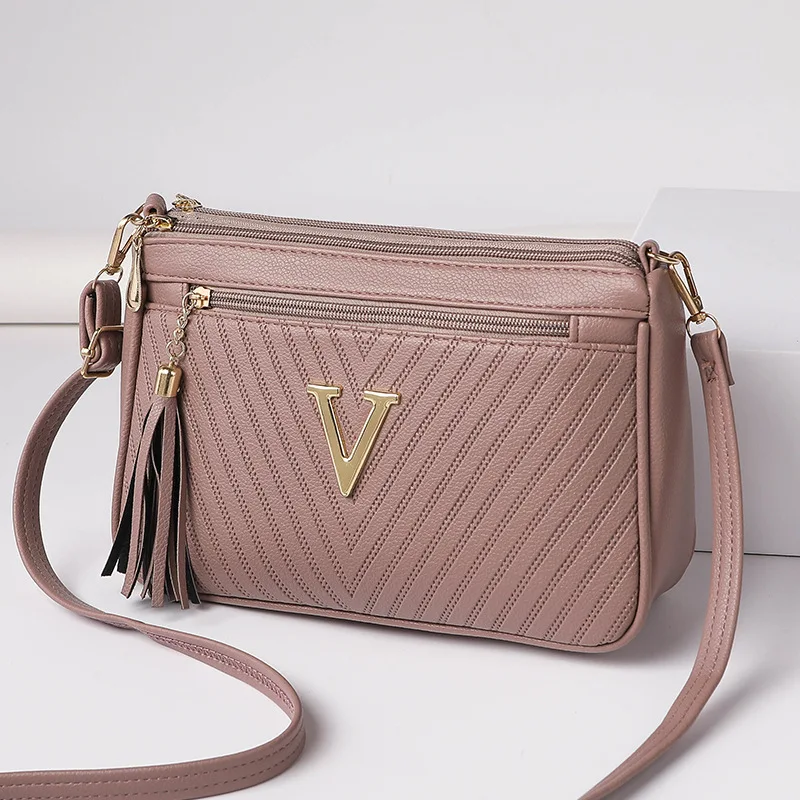 Women's Middle-aged Crossbody Bag Korean Version 2024 Spring/summer Fashion Trend Single Shoulder Bag Change Mobile Phone Purse