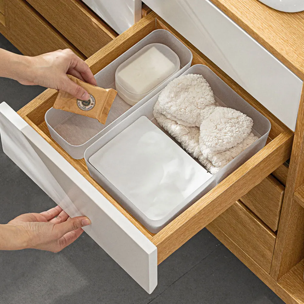 

5pcs Storage Box Set Multi-purpose Sorting Plastic Home Separator Desk Drawer Organizer Household Classification Boxes