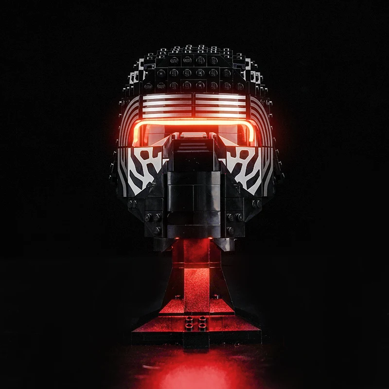 Set Lampu LED Lazishi 75415 Cocok untuk Kylo Ren ™    Hadiah penerangan helm (tidak termasuk blok bangunan)