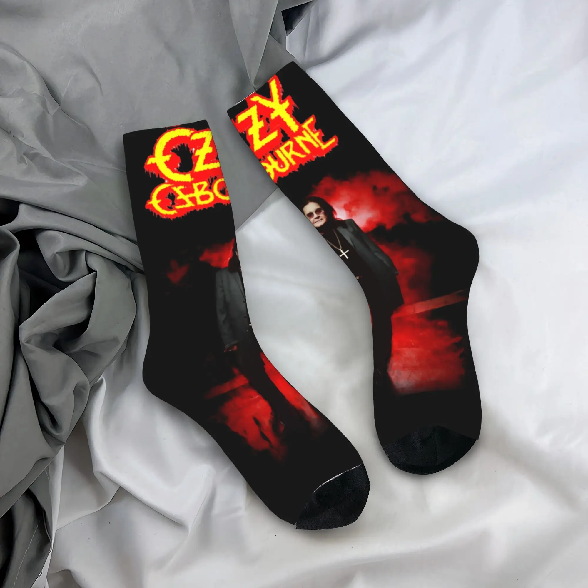 

Ozzy Osbourne Rock Punk Socks Gothic Stockings Women Men Warm Soft Running Sports Socks Autumn Graphic Non-Slip Socks