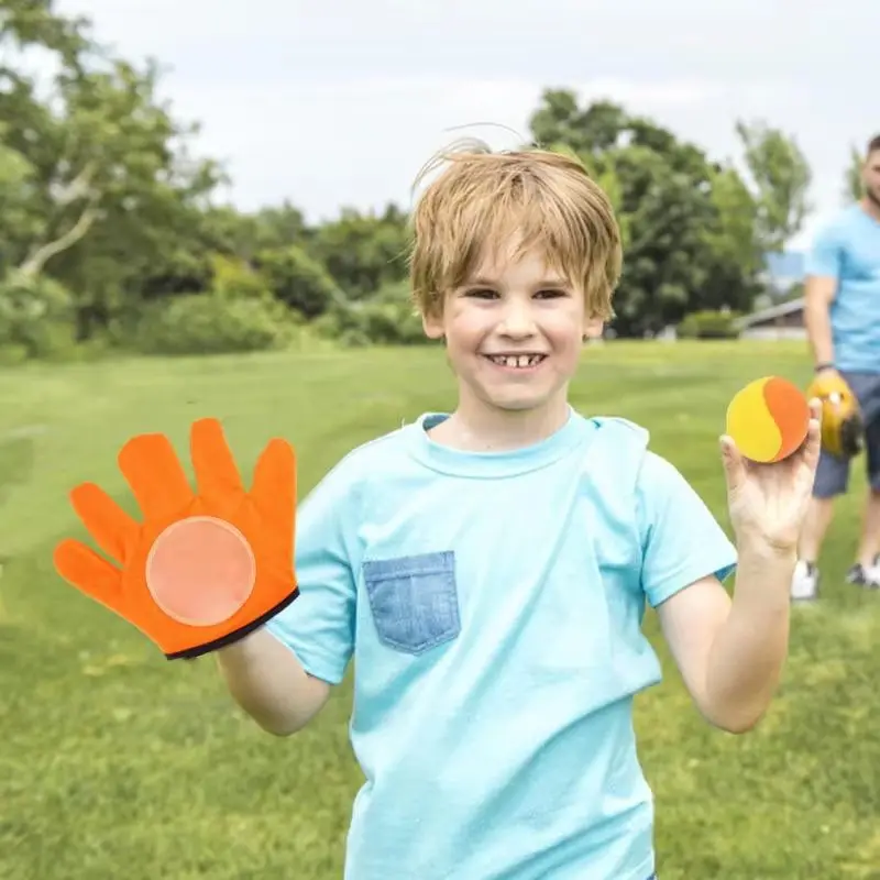 Raquette cible collante pour enfants, balle collante, jouet multijoueur, jeu de lancer et de capture en plein air, cadeau d'anniversaire pour garçon