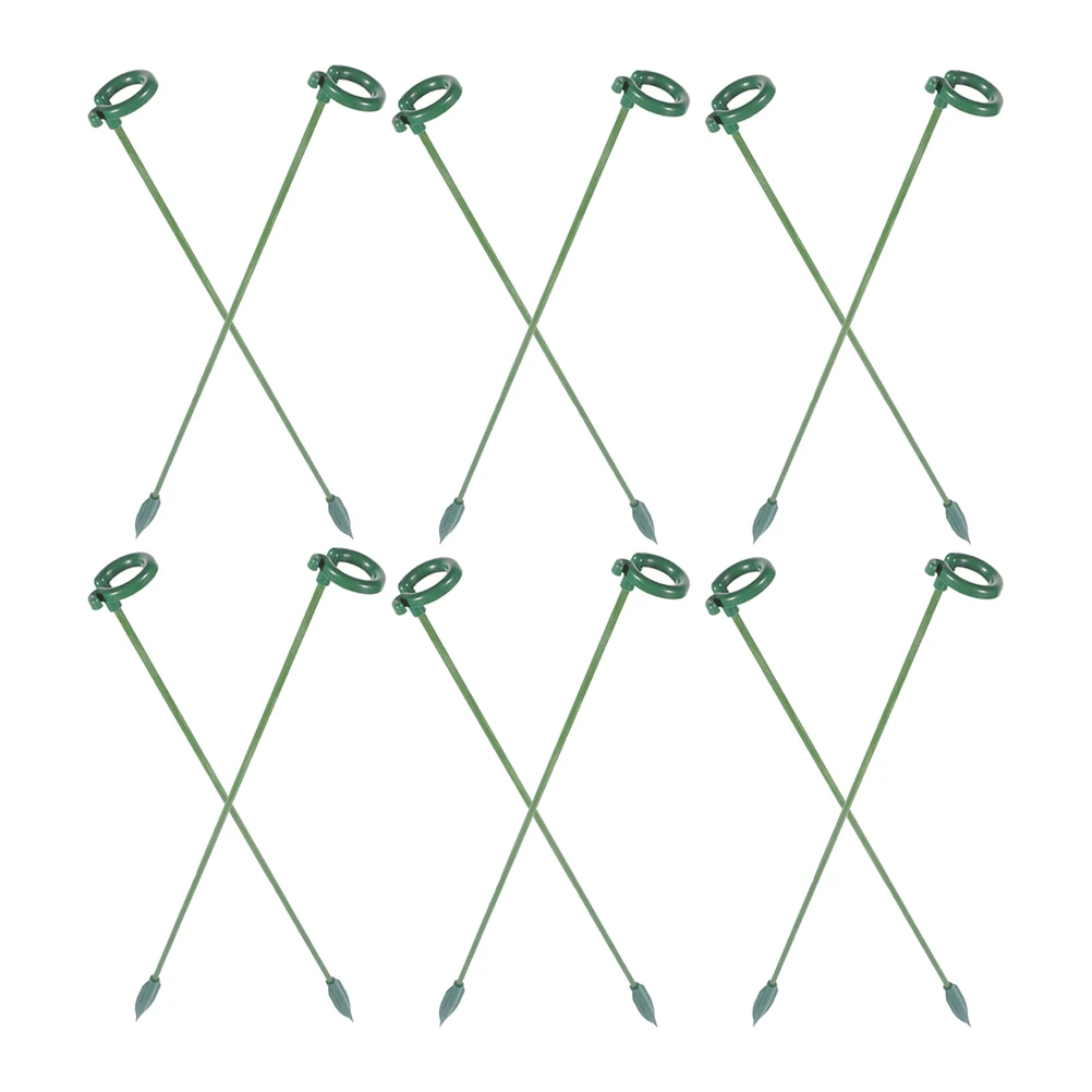 

12pcs Flower Plant Stakes Single Stem Support Rods For Orchids Potted Plants Garden Indoor Reusable Plant Growth Holder Rack