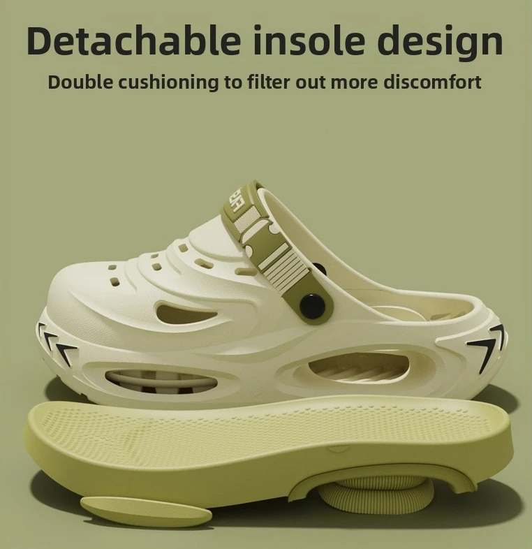 Cave shoes summer 2026 new anti slip and wear-resistant men's style, worn on the outside with a sense of stepping on EVA