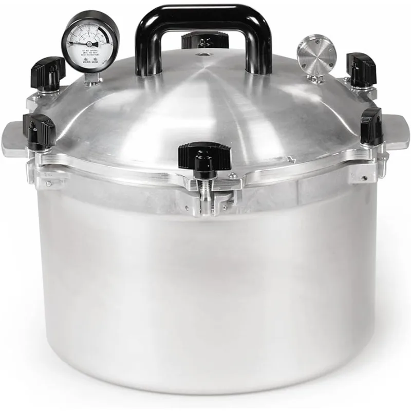 

All American 1930: 15.5qt Pressure Cooker/Canner (The 915)-Easy to Open & Close - Suitable for Gas, Electric, or Flat Top Stoves