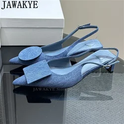 Summer Pointy Wrap Toe Mid Heel Sandals Women Asymmetric Square Circle Designer Slingback Sandals Sexy Gladiator Sandals Woman