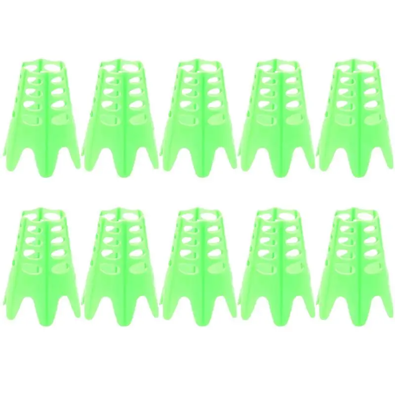 Indoor Golf Tees 10pcs Mini Coloured Golf Tee For Indoor PE Golf Tees Cuttable Claw Tees For Golf Driving Ranges Courtyard Parks