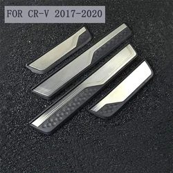 Fit for CRV 2017 2018 car styling Stainless Steel Door Sill Scuff Plates fit for Honda CR-V CRV 2017 Car Door Sill Protector