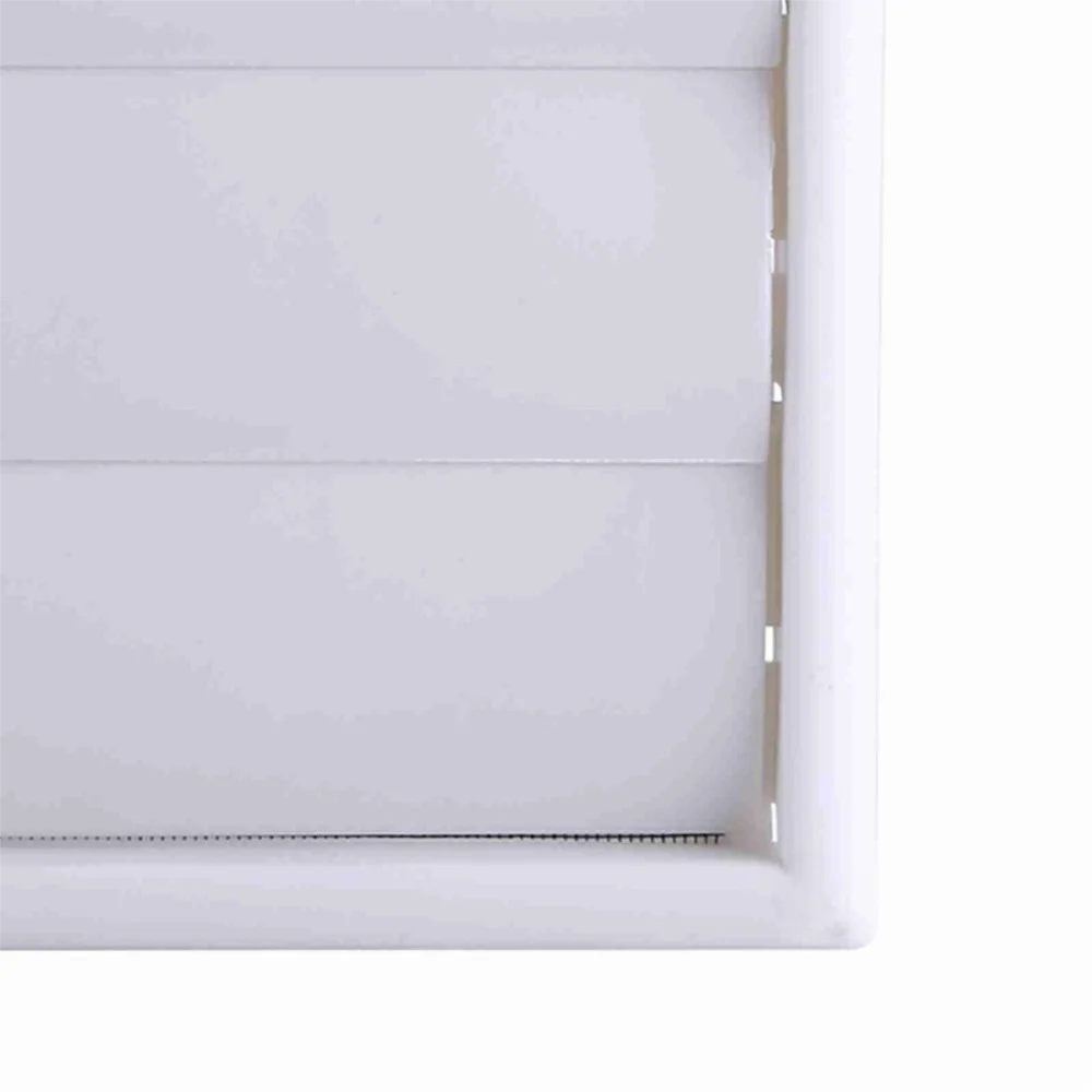 New With Net Air Vent Grille White 6 Inch Wall Duct Ventilation Grill Louvered Vent Cover Duct Installation