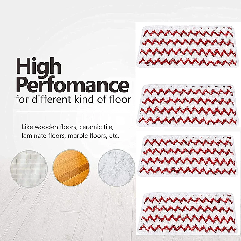 For Vileda Steam XXL Replacement Part Power Pad Steam Cleaner Accessories Washable Mop Cloth Parts Microfiber Steam Mop Pad