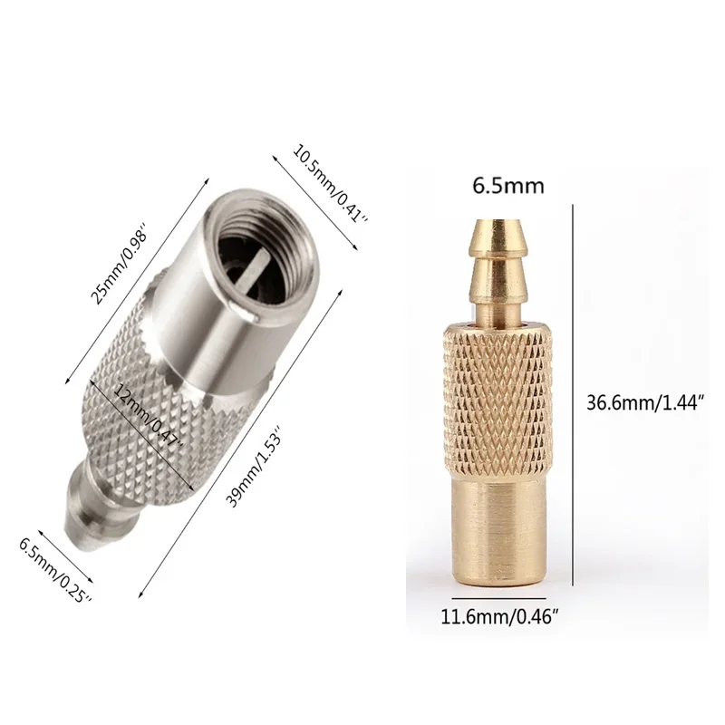 6.5mm Air Line Hose Compressor Fitting Connector Metal Nozzle for Pneumatic Tools Quick Release Connector