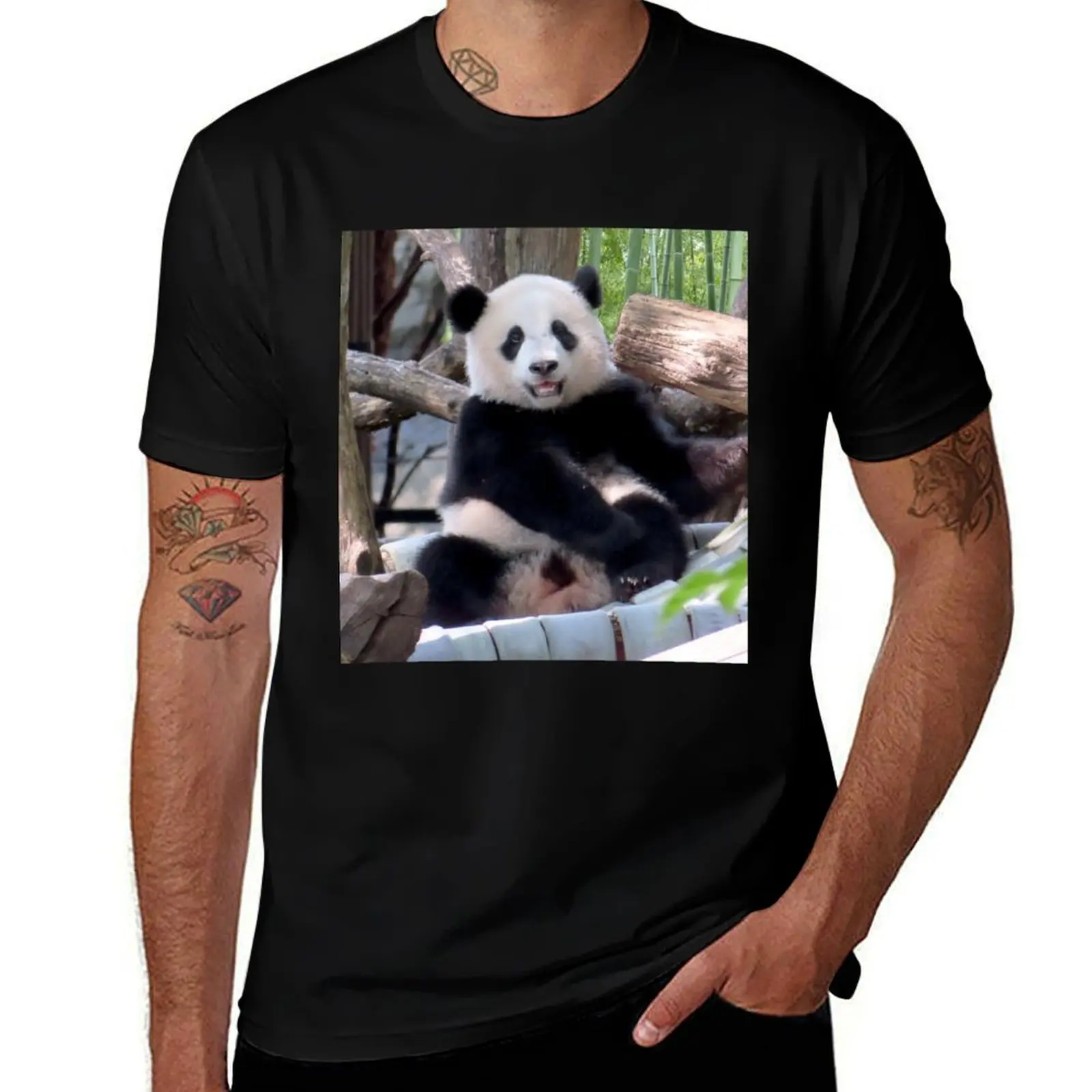 

Qi at T-Shirt Ji tshirt shirts personalised T-Shirt man shirt Panda t cotton Smithsonian's Giant t Zoo National the Xiao