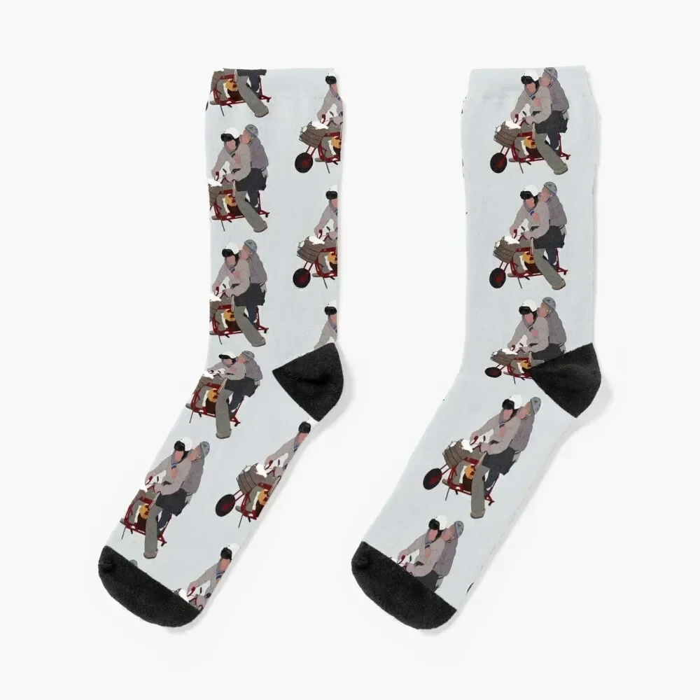 

Dumb and Dumber Mini Bike Socks Run happy with print sport Socks Women's Men's Christmas Rugby floral Mens Socks Women's