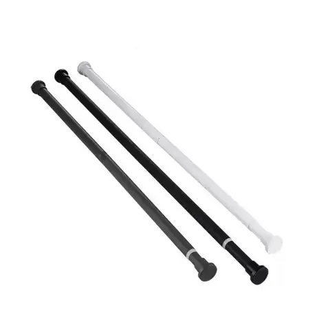 Adjustable Stainless Steel Telescopic Shower Curtain Rod 80‑240cm, No Drill Multi‑Purpose Rod for Bathroom Balcony Clothes Dryin