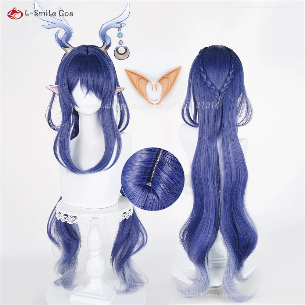 

Lauma Cosplay Wig Blue Gradient 100cm Wigs For Women Cosplay Costume Anime Wig Heat Resistant Synthetic Hair Halloween Christmas